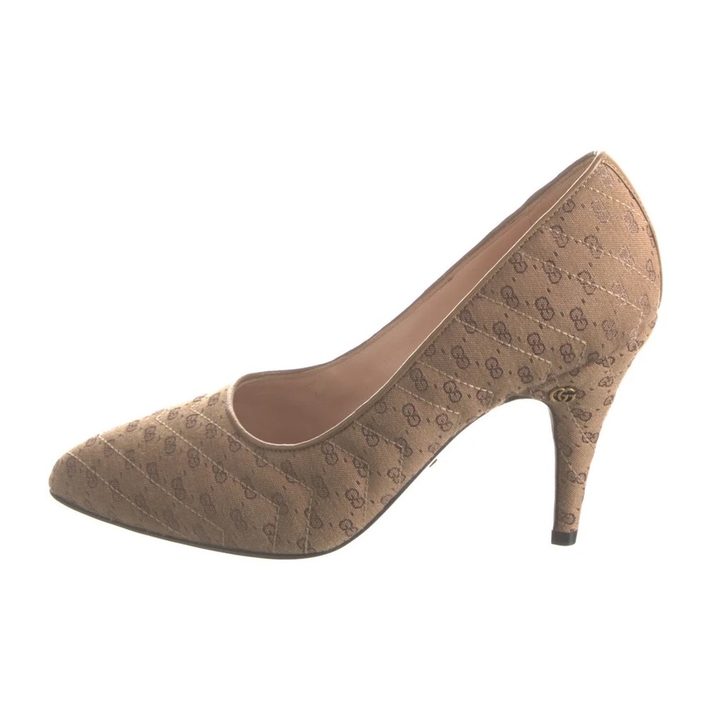 Gucci Tan Patterned Women's Heels